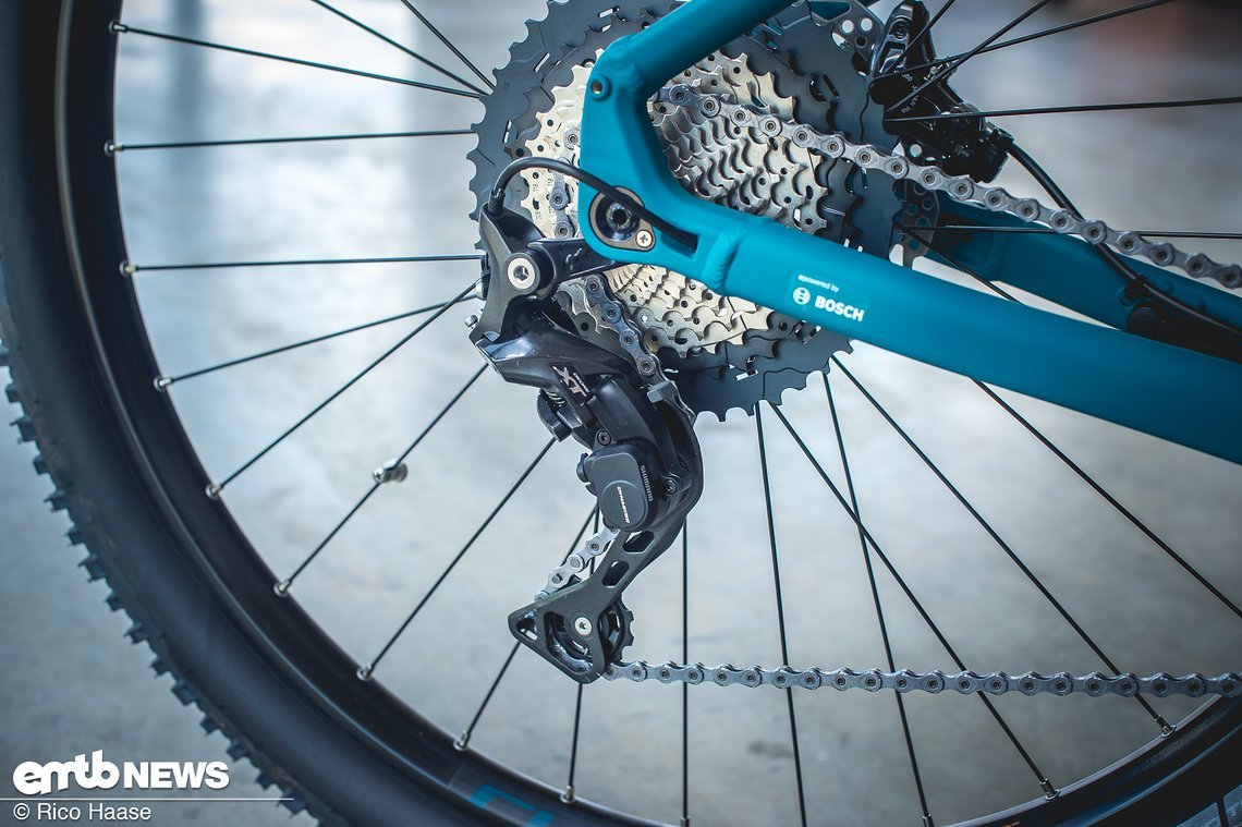 An diesem Modell wechselt ein Shimano XT Schaltwerk die Gänge