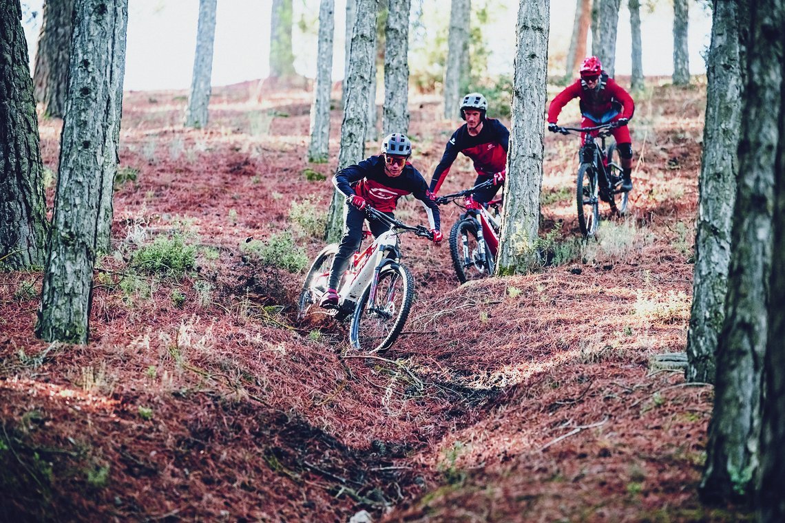 ... möglichst viele Trailkilometer in die Beine zu bekommen.