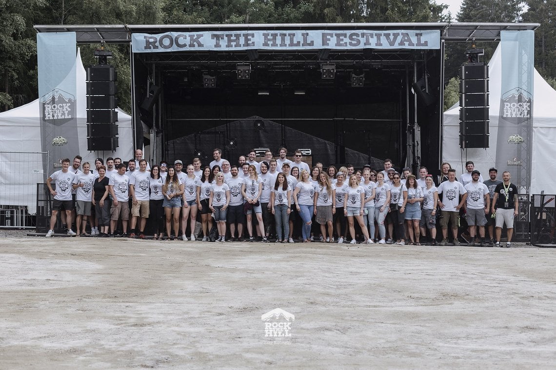 Die komplette Mannschaft, die sich um das Rock the Hill kümmert