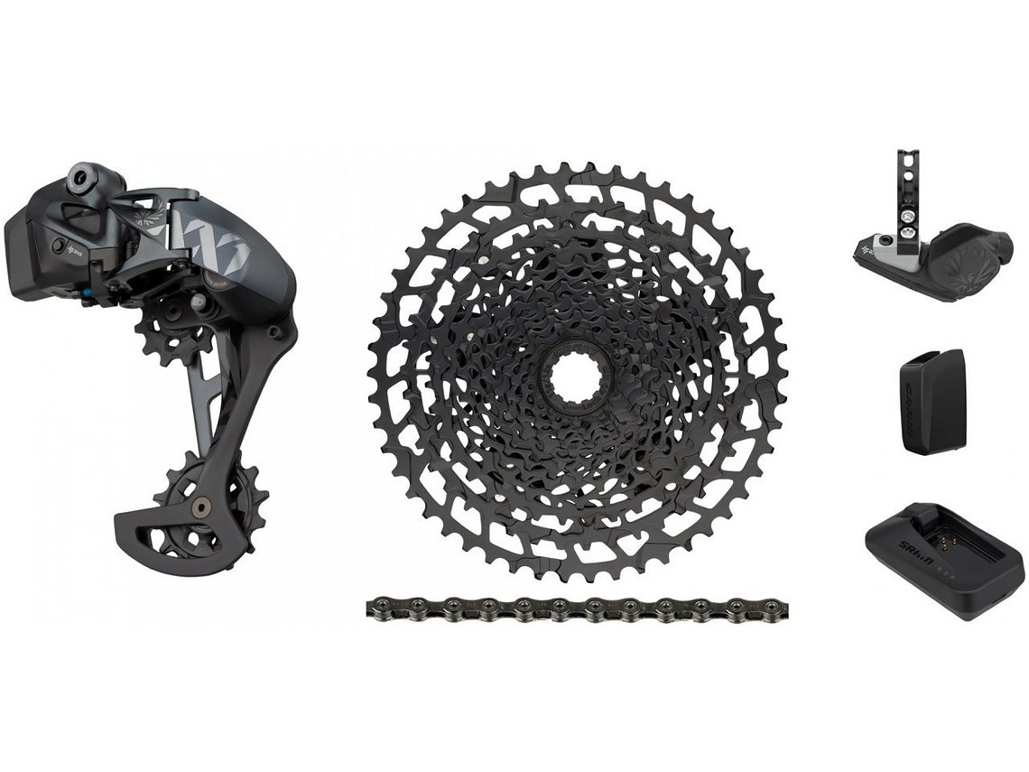 Mit dem SRAM AXS Upgrade-Kit lässt sich das E-MTB schnell und einfach auf das elektrische Schaltsystem umrüsten