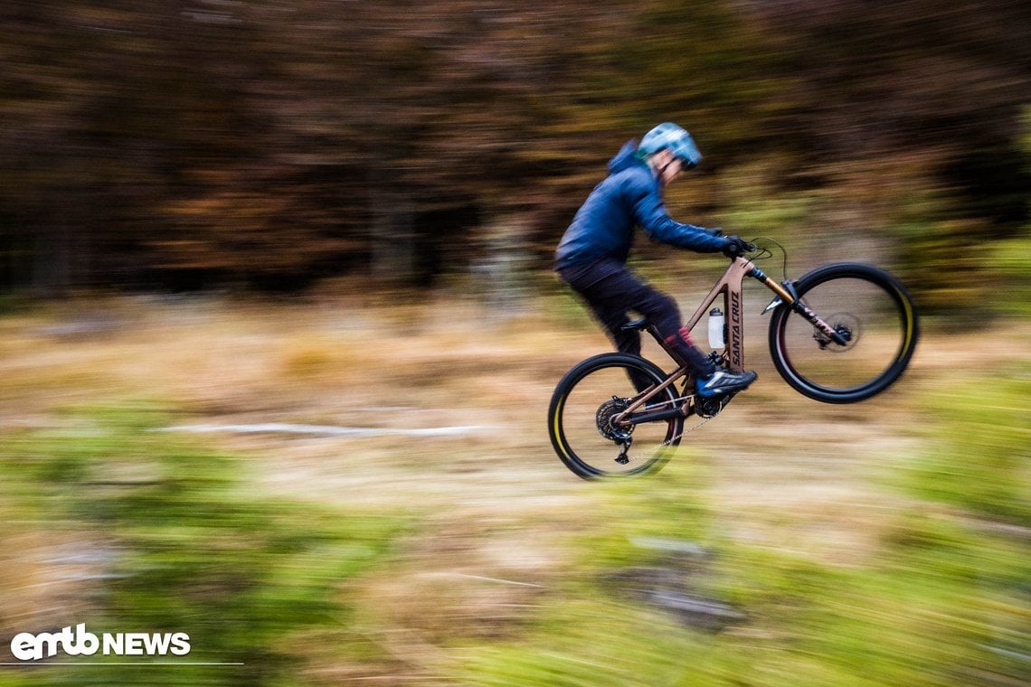 Je größer und schwerer das Bike, desto mehr Einsatz oder Geschwindigkeit braucht es