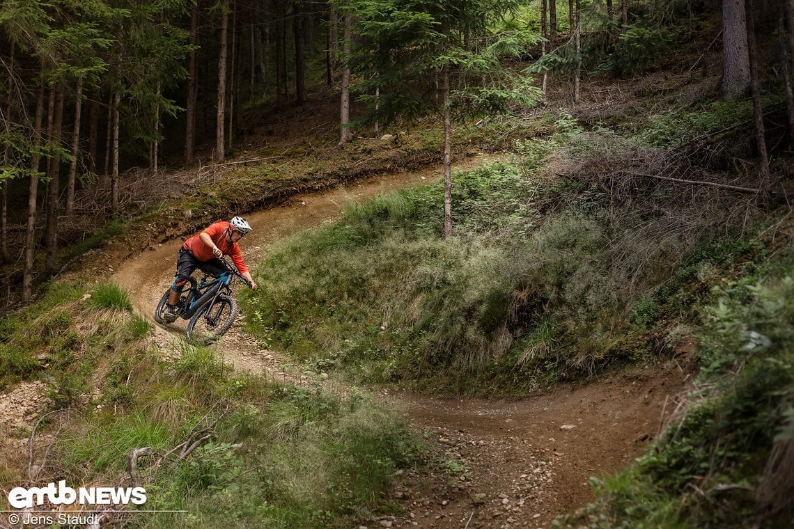 Sachte Downhill-Trails sind kein Problem