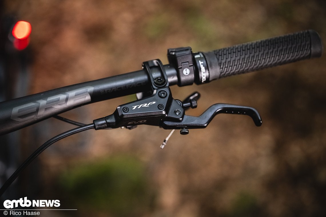 Die TRP Evo Pro-Bremsen sind gut zu dosieren und ...