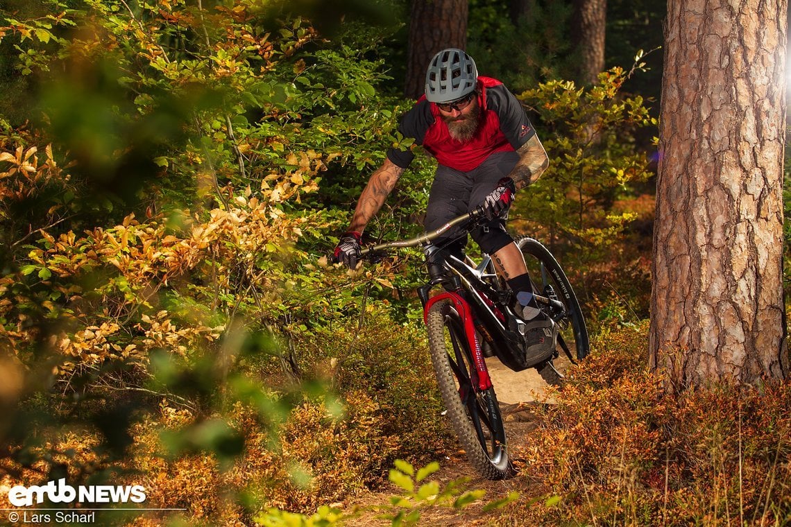 Auf flowigen Trails machten uns die BiturboE-Laufräder besonders viel Spaß.