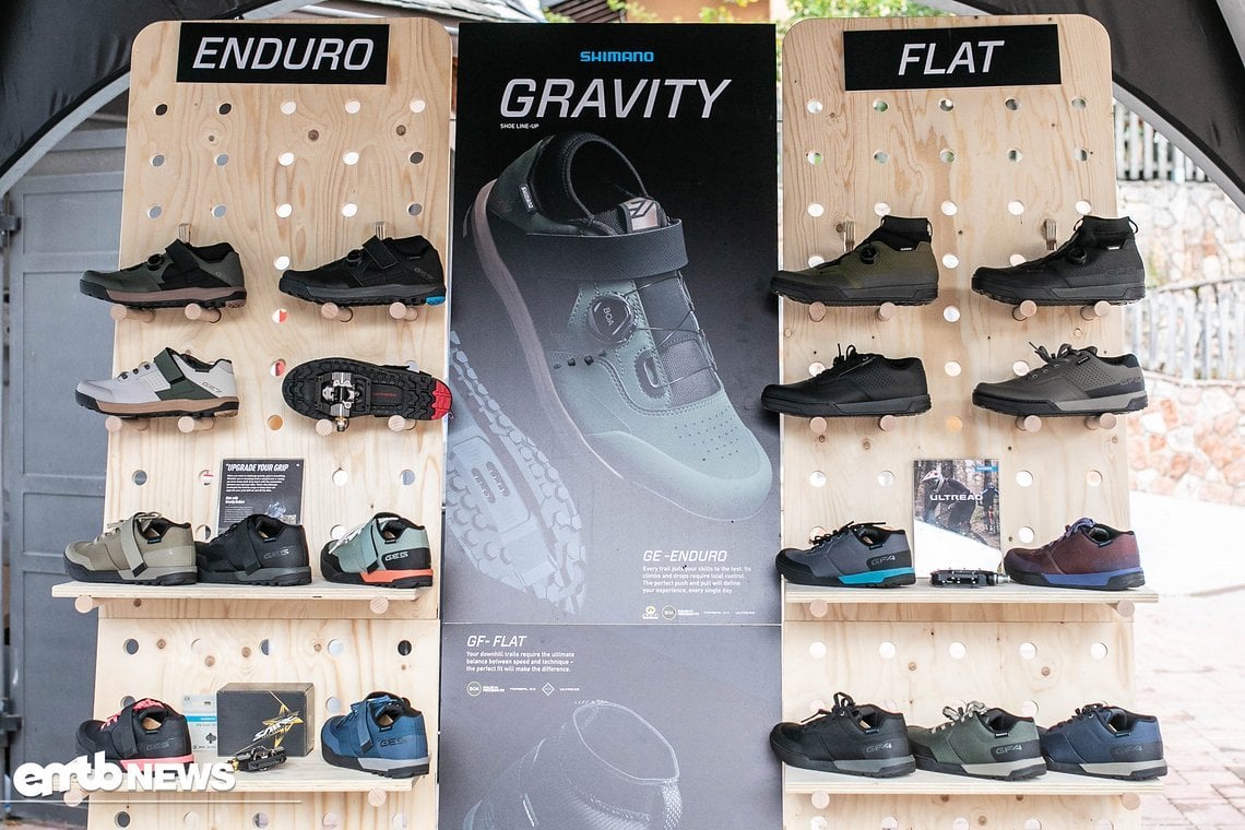 Die Shimano Gravtiy-Schuh-Palette 2024