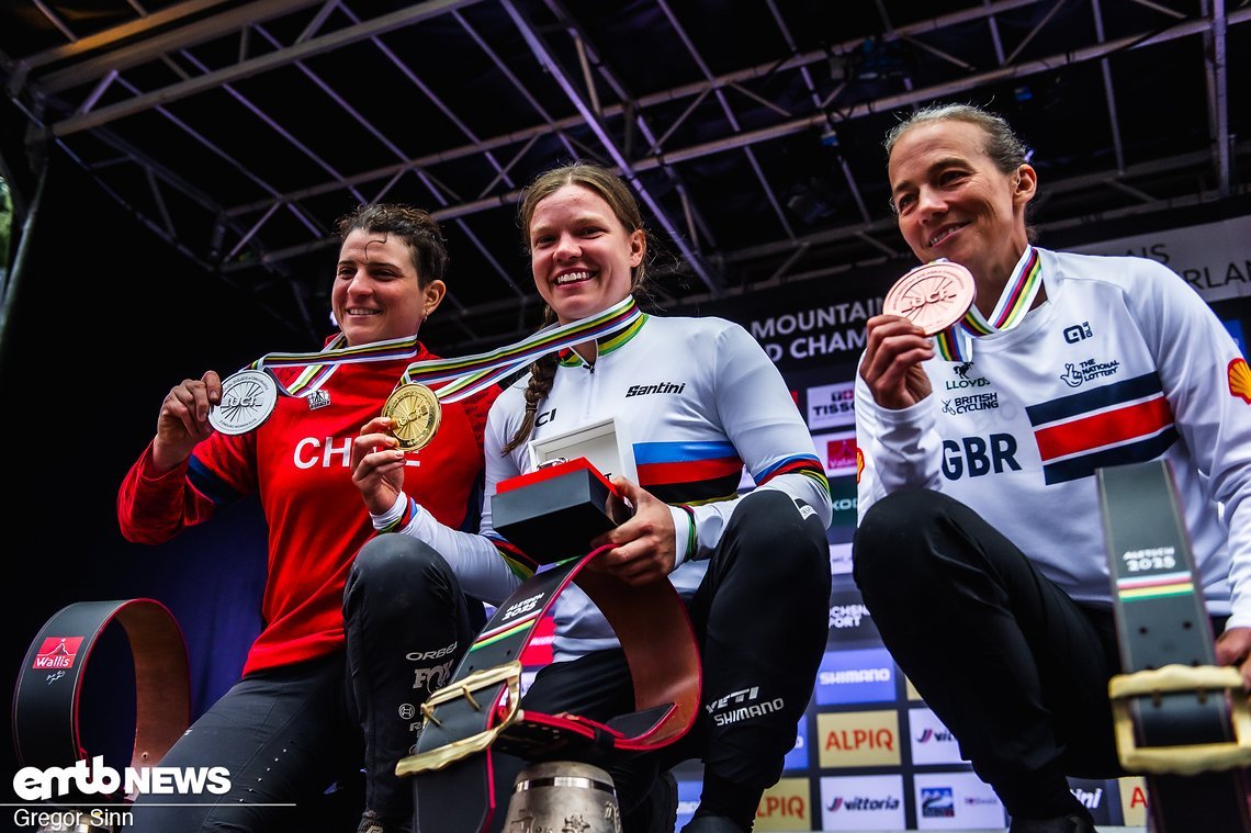 Podium der Damen.