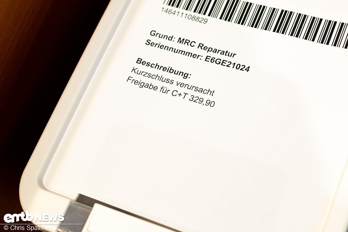 Mit einer Fehlerbeschreibung des Händlers bekommt André bereits eine erste Einschätzung und Grundlage für die Reparatur.
