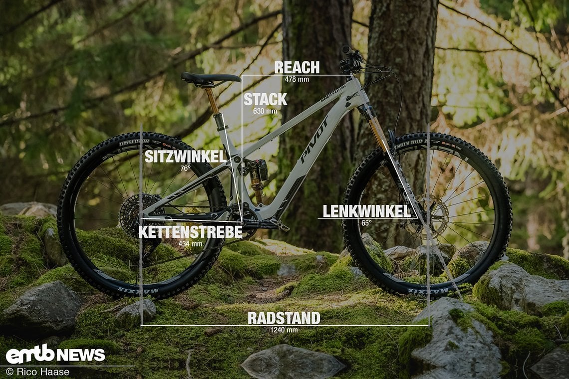 Pivot Shuttle SL Geometrieangaben Rahmengröße L