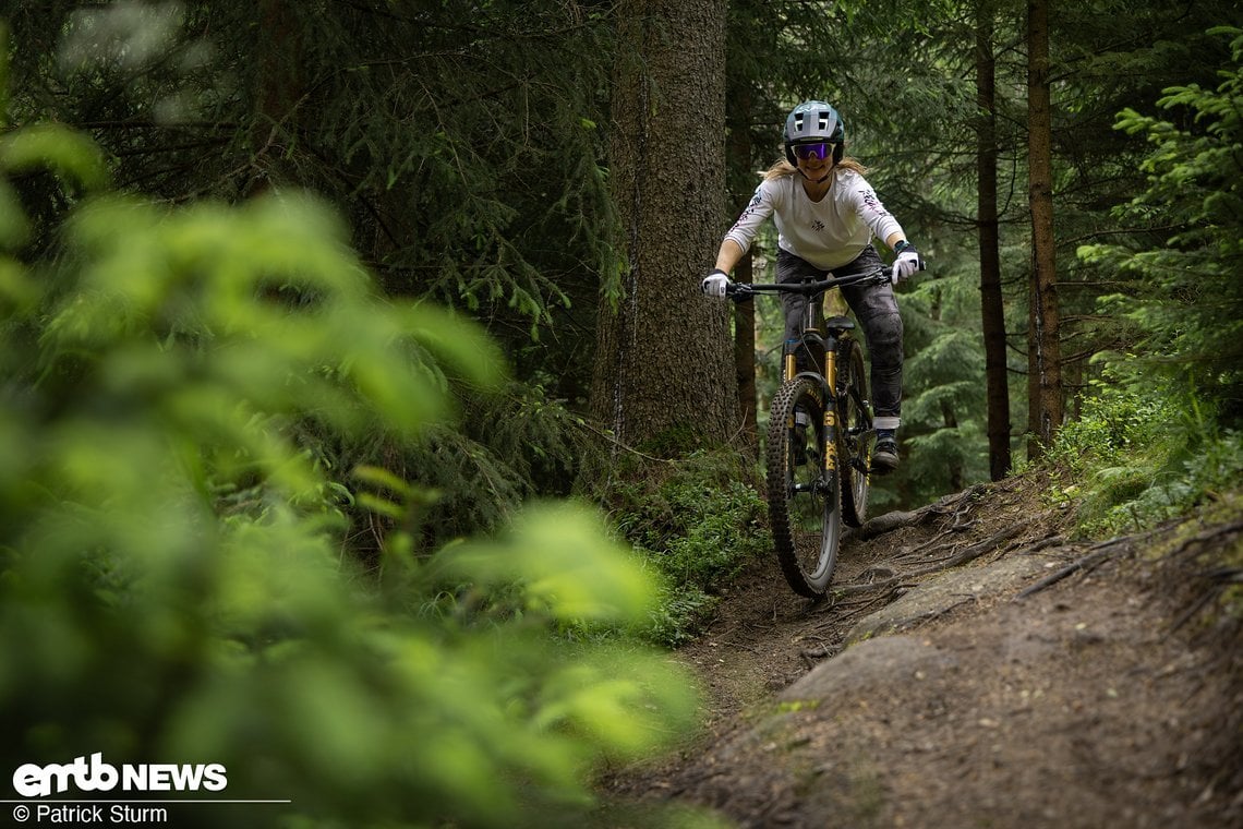 Geht es bergab, so ist das Orbea so richtig in seinem Element