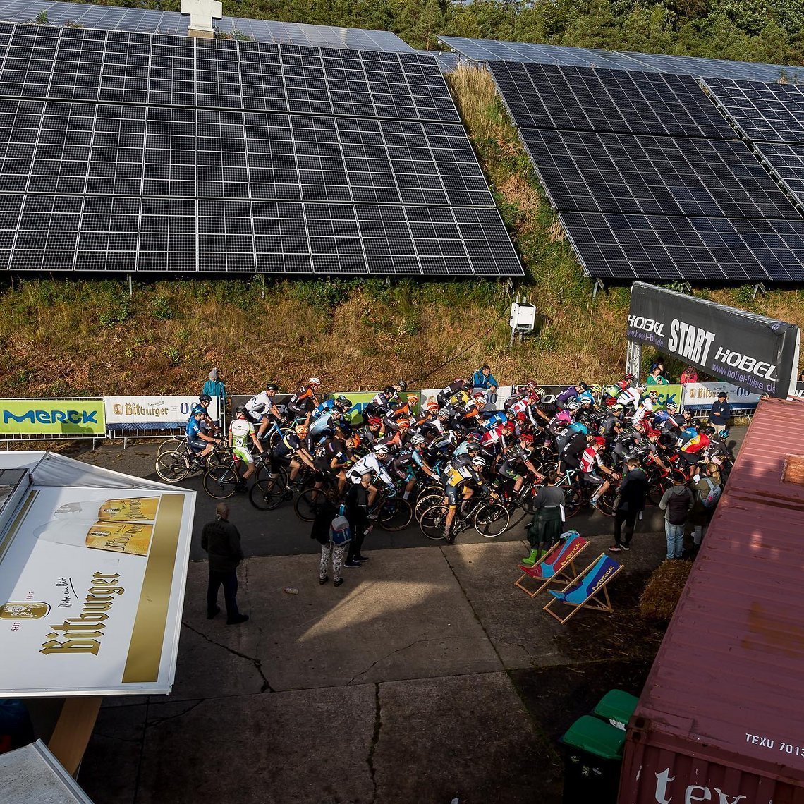 Beim Cyclecross war voll Hütte angesagt.