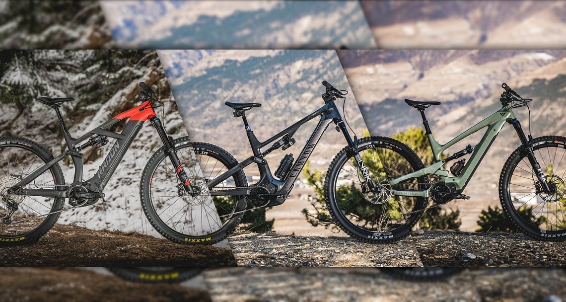 Canyon, Radon, YT – drei Versender-E-Bikes im direkten Vergleich.