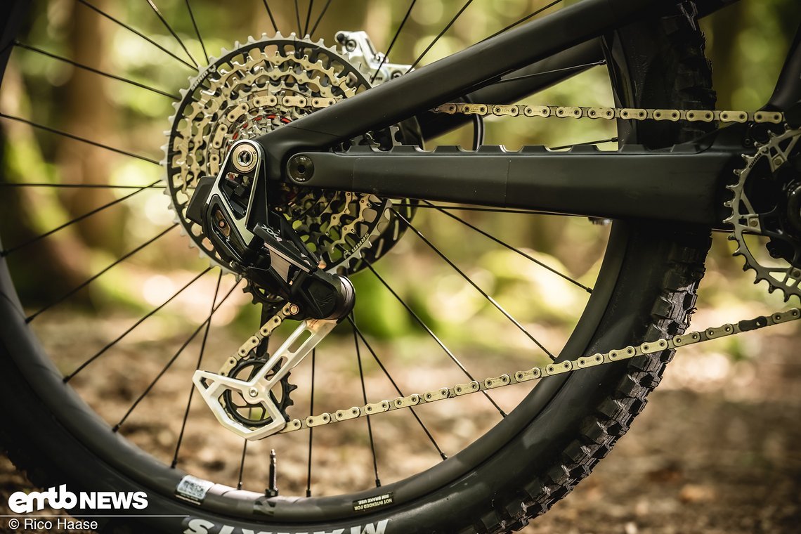 ... SRAM XX Eagle Transmission geschaltet.