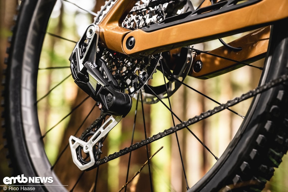 Kern des Updates: SRAM Eagle AXS Transmission-Schaltung.