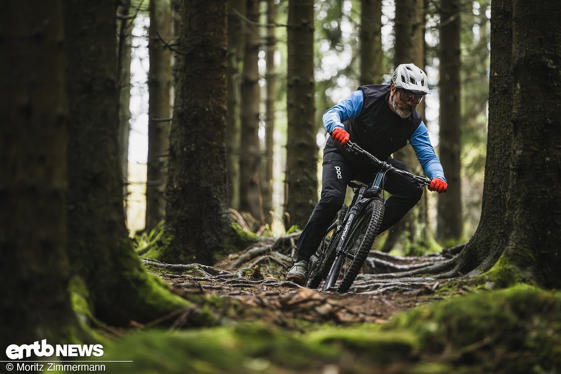 Auf dem Trail kann das Raymon Airok schon fordernd sein.