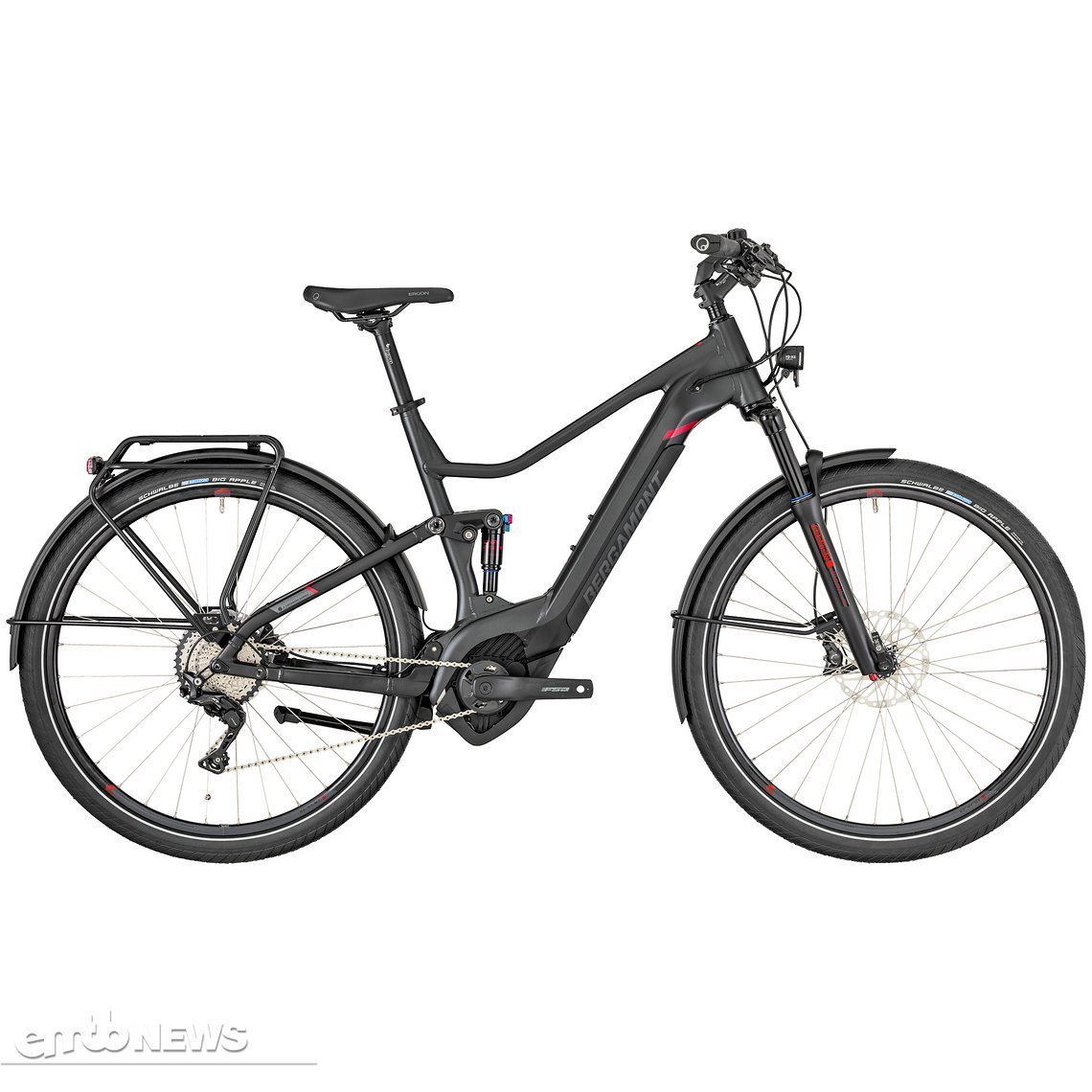 Das Bergamont E-Horizon FS Elite ist vollgefedertes E-Trekkingrad