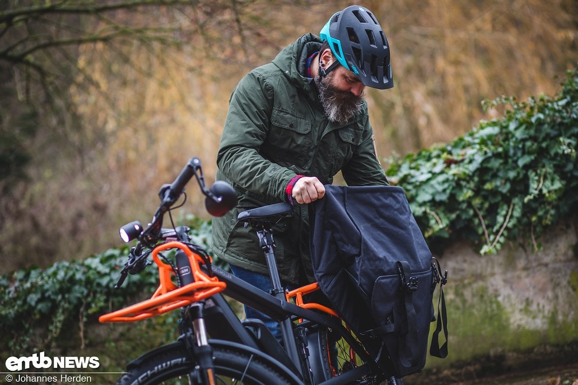 Die aufpreispflichtige Cargo-Bag ist voluminös und wertig.