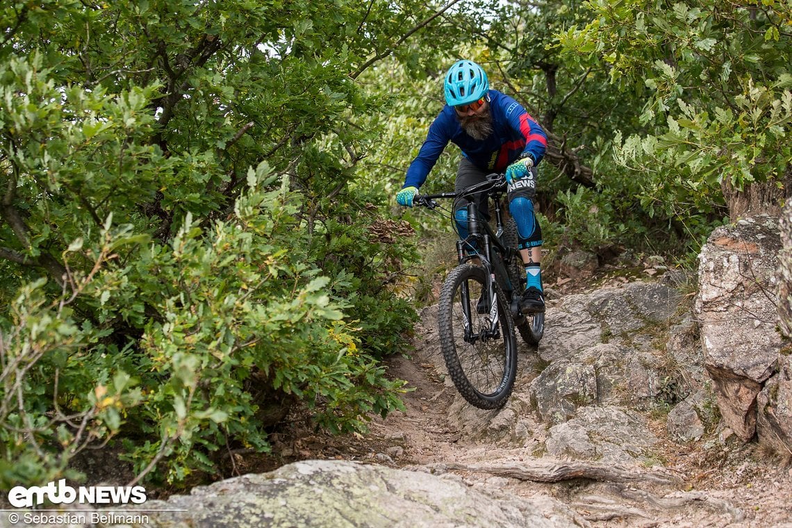 Im Downhill konnte das Radon Slide 140 Hybrid 7.0 500 leider nicht 100% überzeugen