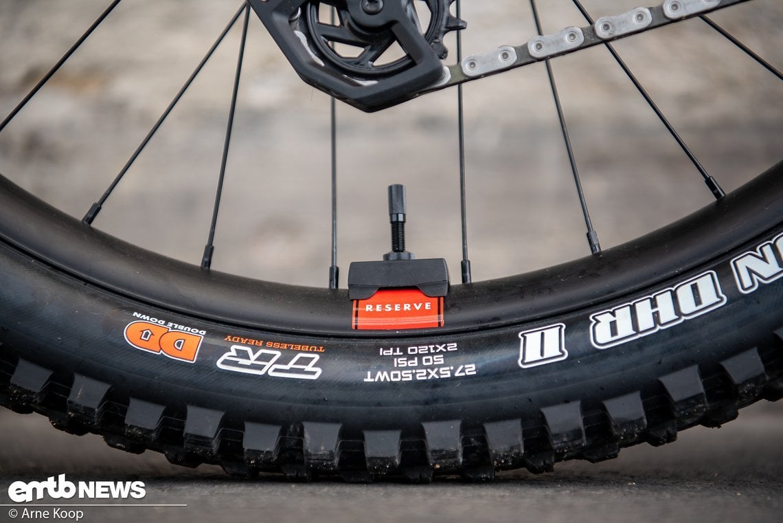 Die Reserve Aluminium-Laufräder hinterlassen einen sehr guten Eindruck.