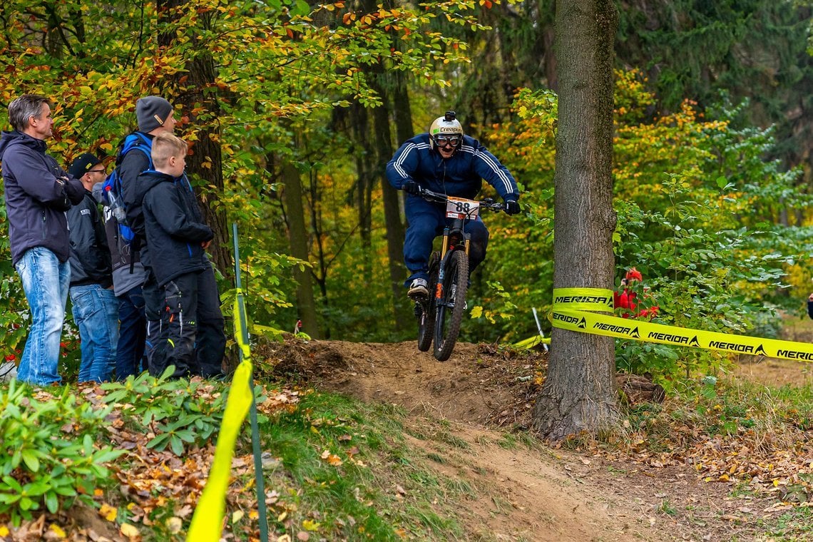 ... die Strecke beim DH-Race im Black Mountain Bikepark