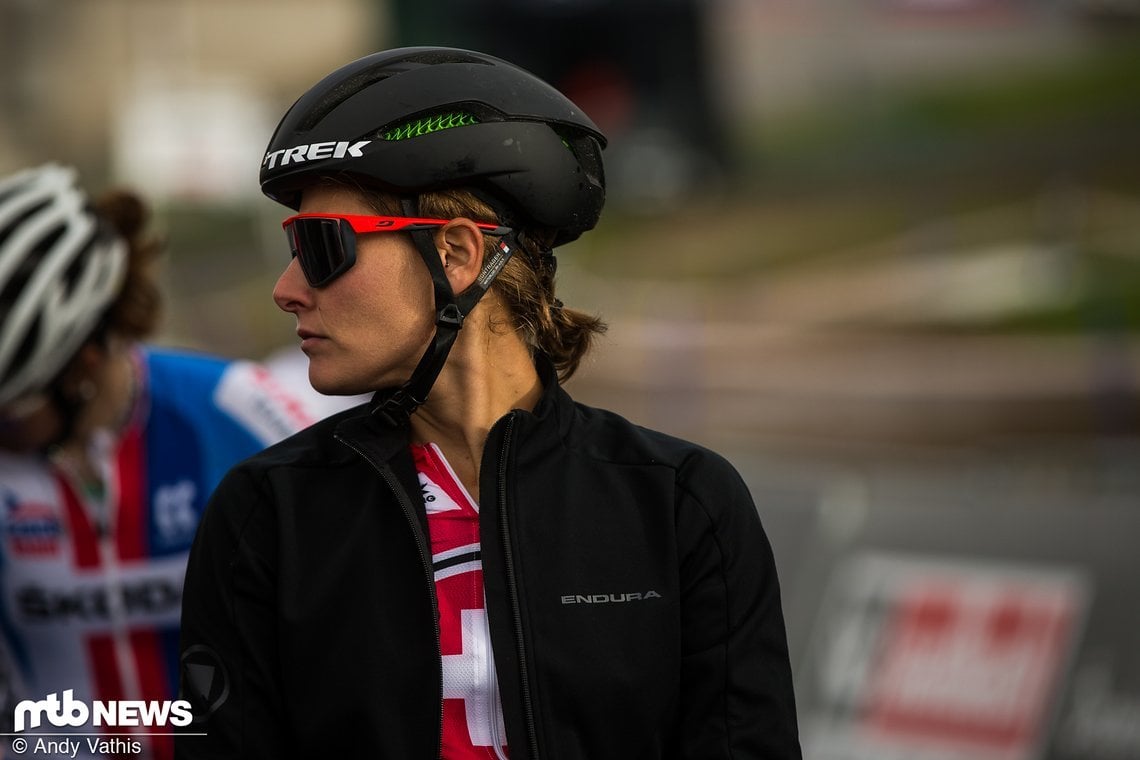 Am Start noch sauber: Nathalie Schneitter