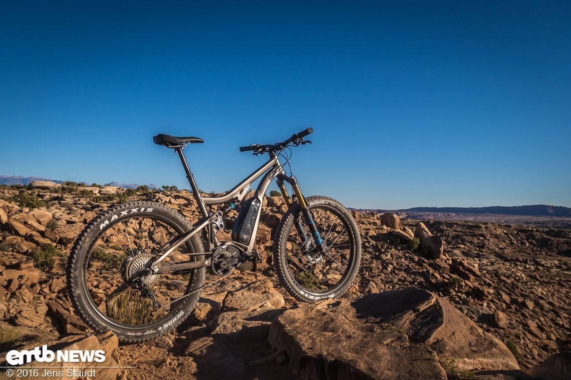 Die erste Generation des Aluminiumprototyps beim Test in Moab