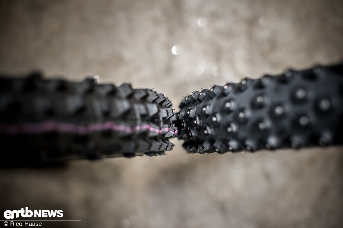 Schwalbe Dirty Dan vs Ice Spiker Pro