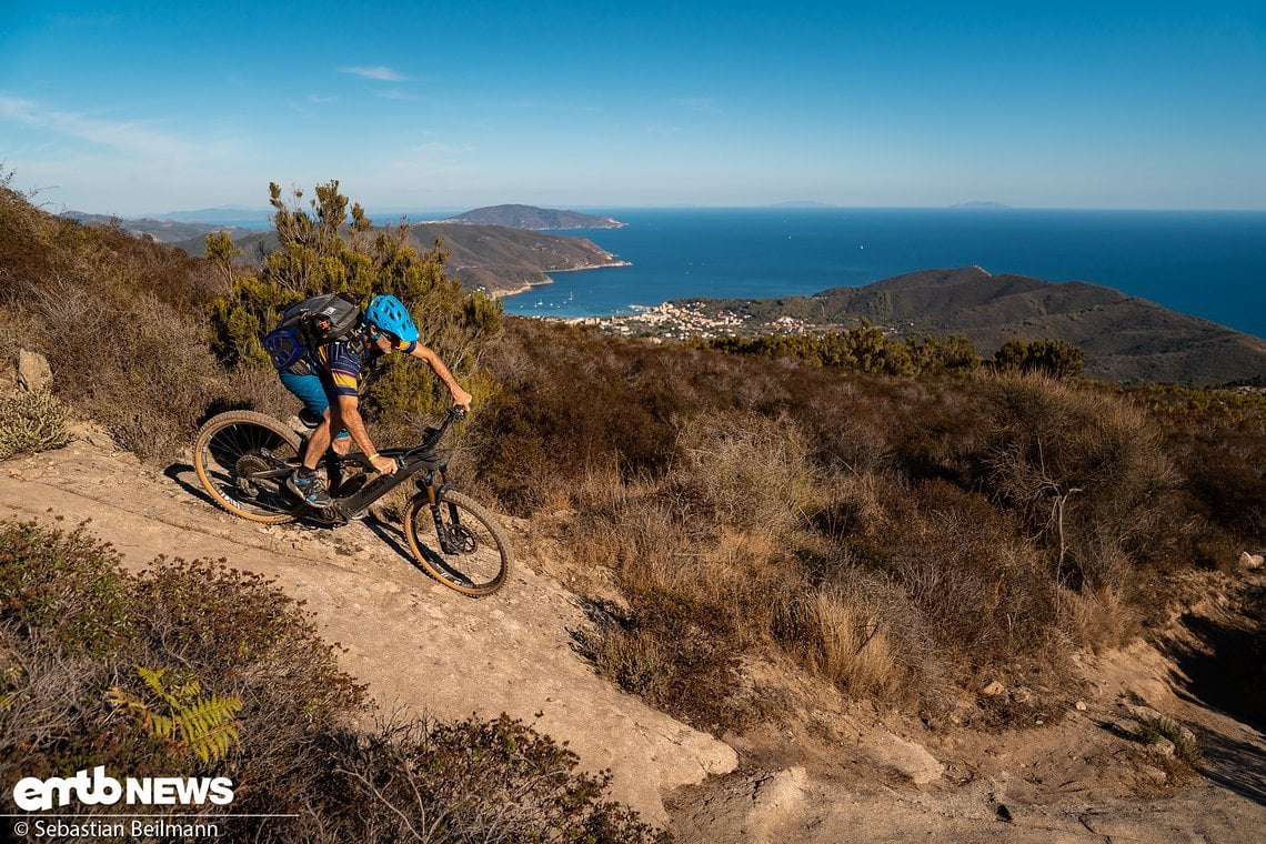 Wer alle Trails im Bike Land Elba Ovest erkunden will ...