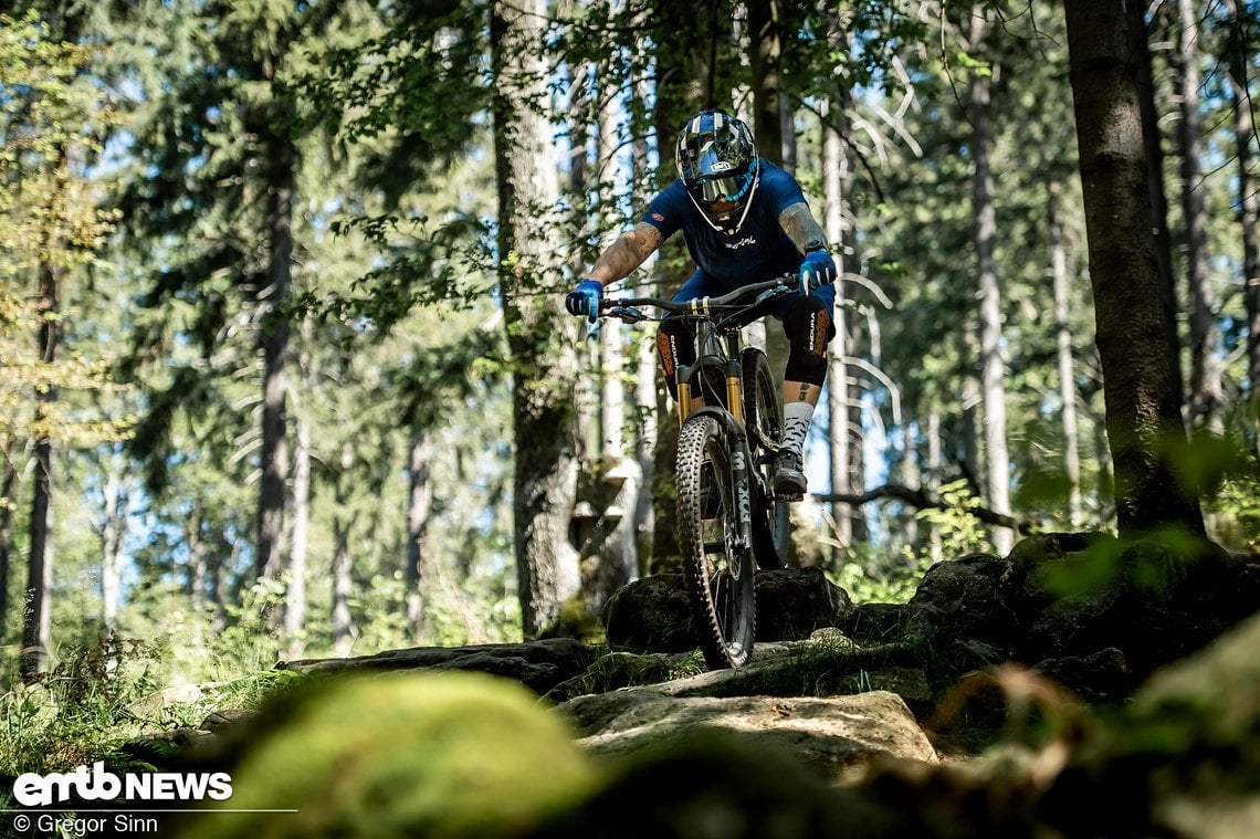 Grobe Steinfelder und Ausflüge in den Bikepark ...