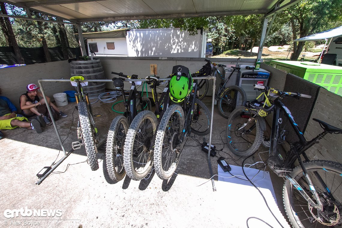 Es dauerte ca. 45 min, um das Bike zu laden.