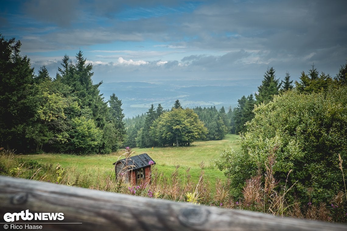 Aussicht vom Inselsberg in die eine Richtung ...