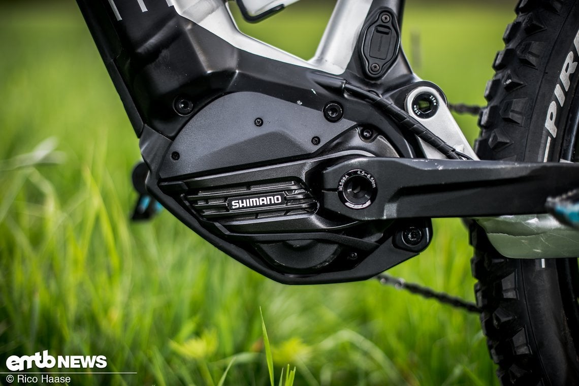 Der Shimano EP8 wurde unauffällig in das Rahmendesign integriert.