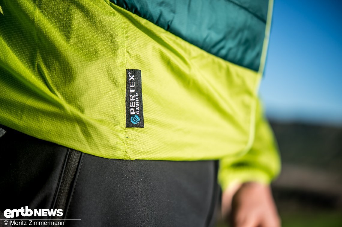 Das Moab UL Hybrid Jacket besteht aus winddichten, wasserabweisendem Pertex-Material