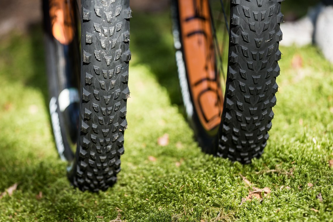 Mit 2,6" Breite passt der Michelin Force AM in der E-Bike Version hervorragend auf die 35 mm breiten Felgen.