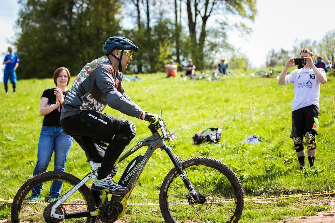 Die Uphill-Stage strengte richtig an