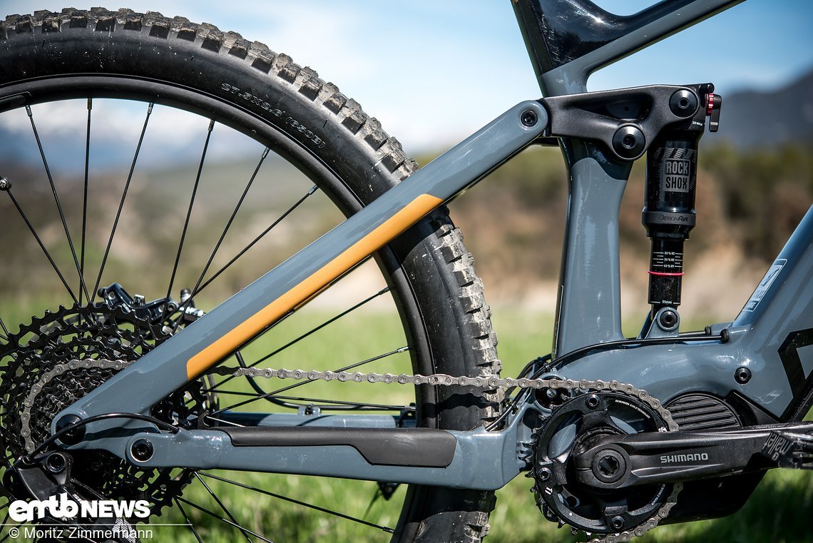 Der Hinterbau am Norco Sight VLT ist satt und macht dieses E-MTB zu einem sehr potenten E-Enduro