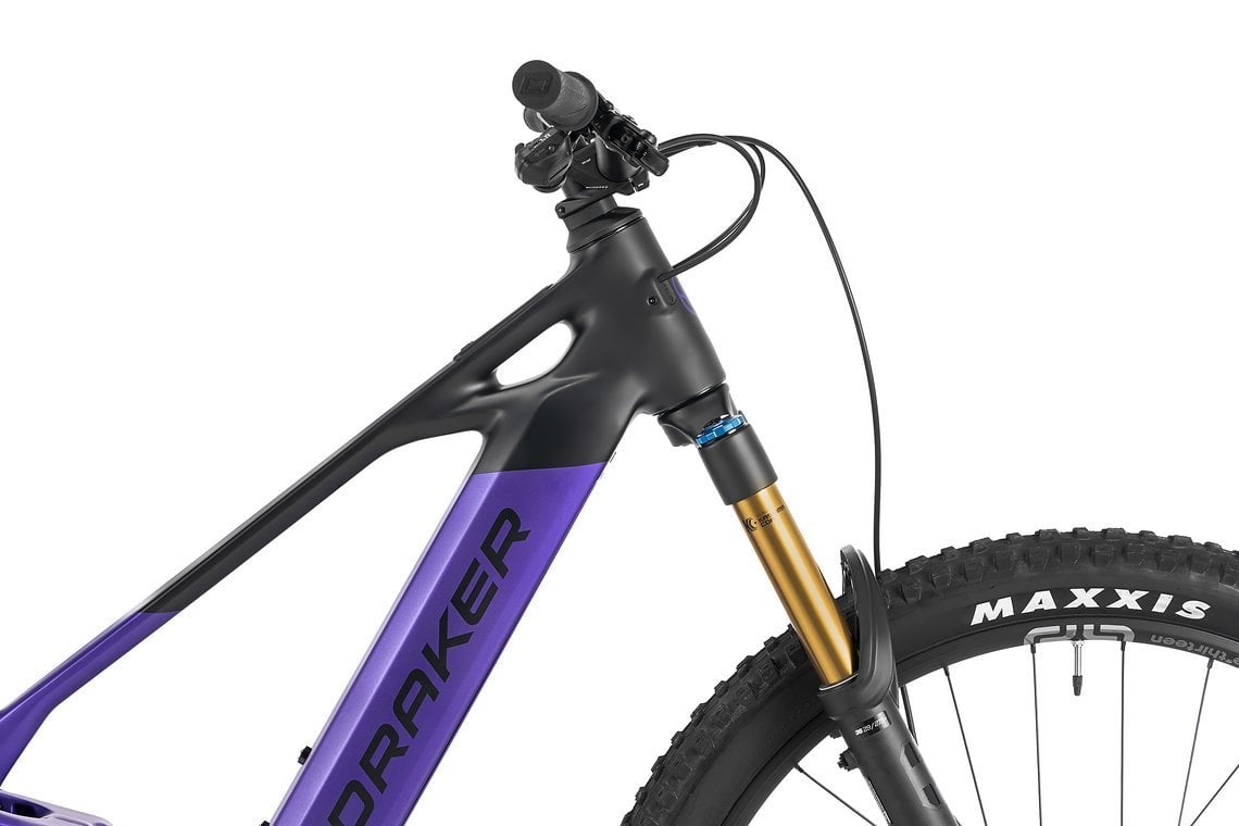 Der Stealth-Alloy-Rahmen kommt in einer aufgeräumten Optik mit interner Zugverlegung.