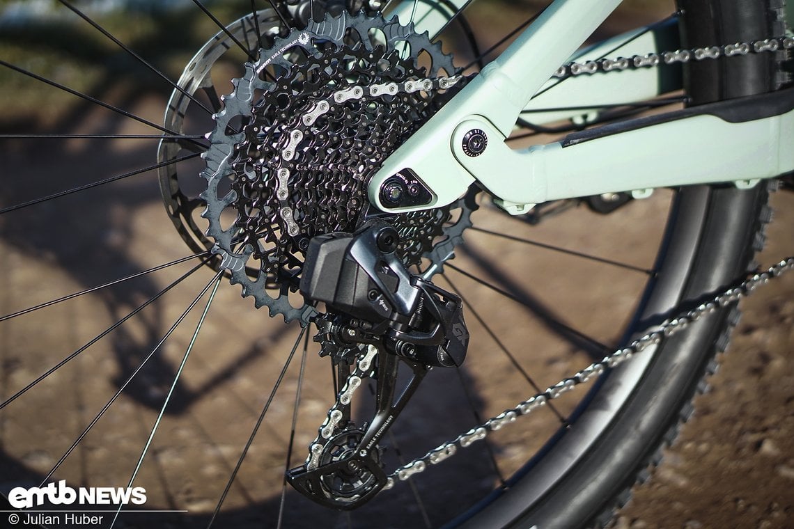 Die SRAM GX AXS-Schaltung ist eine der wesentlichen Neuerungen am Canyon Neuron:ON 9 im Jahr 2022.