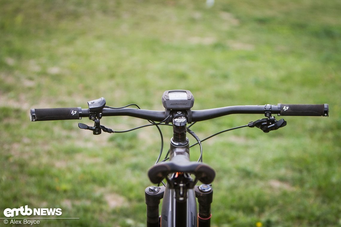 Unserer Meinung nach ist das Intuvia Display zu groß für diese Art von Bike.