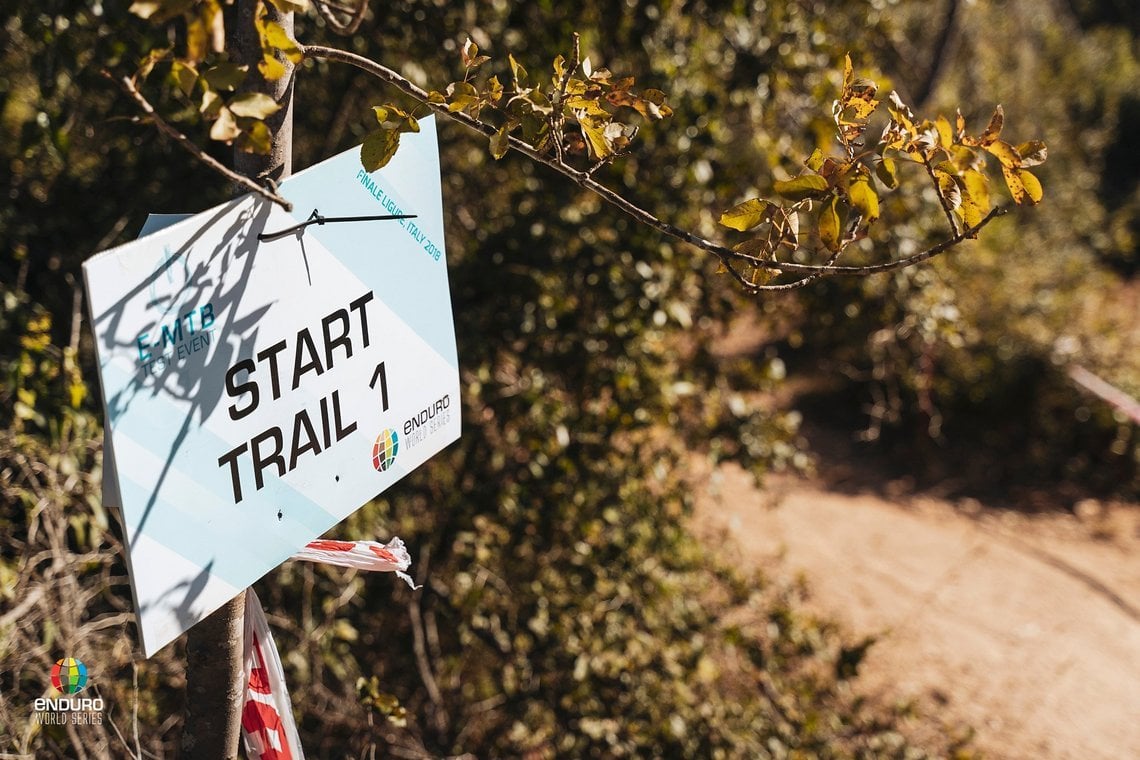 Bevor die Stage beginnt, befindet man sich auf der „Trail-Sektion“