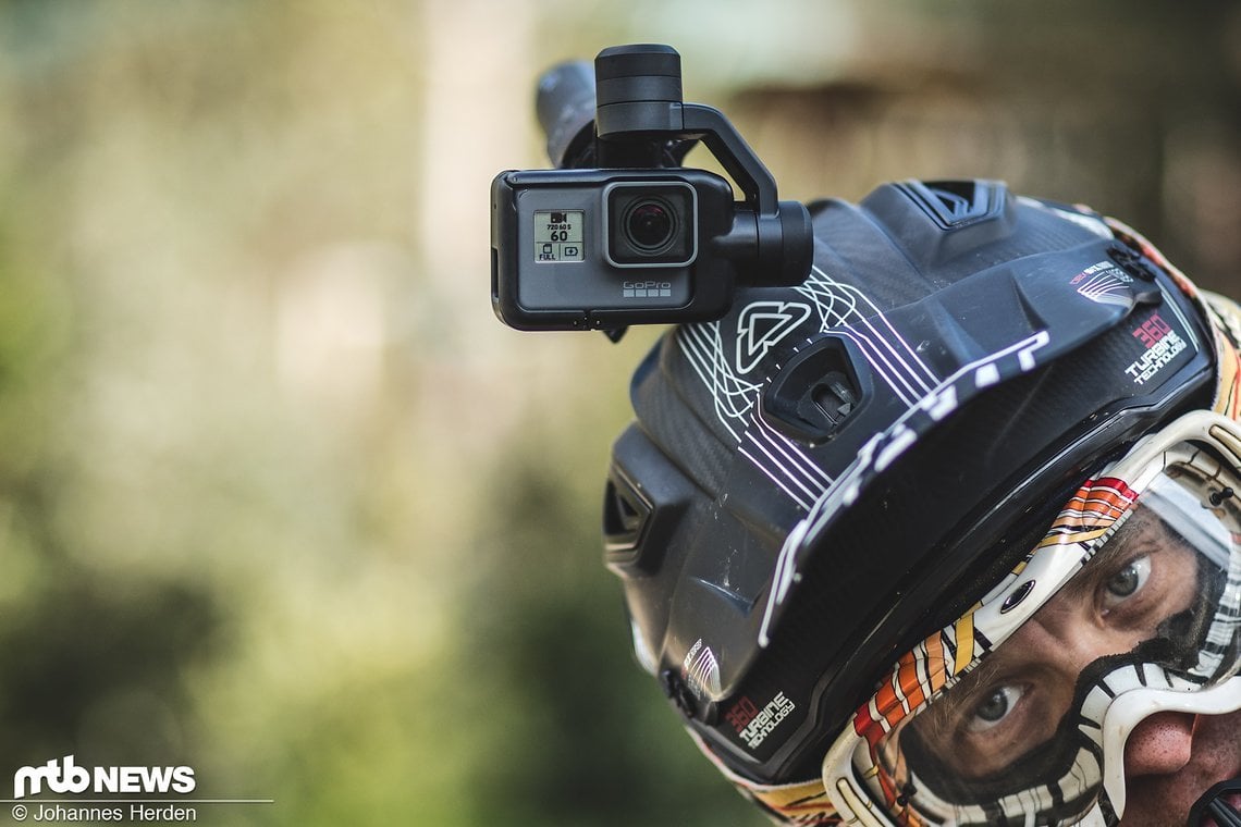 Die GoPro bleibt immer horizontal.