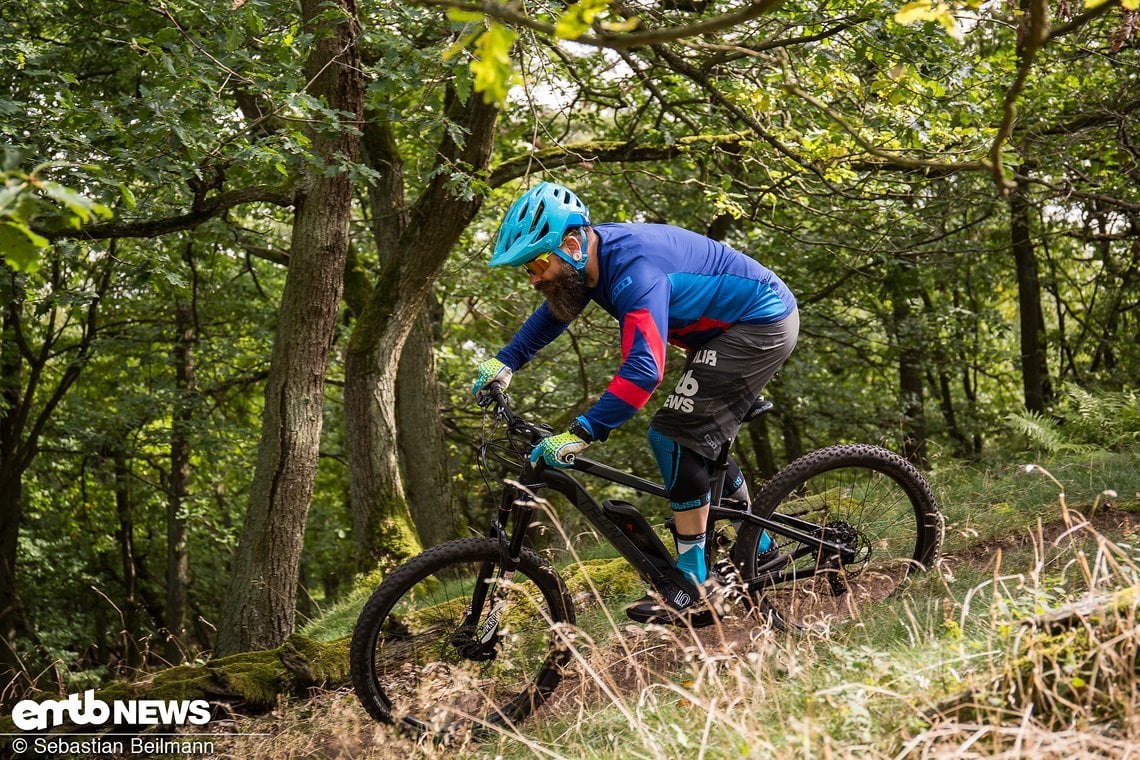 Im Downhill konnte das Radon Slide 140 Hybrid 7.0 500 leider nicht überzeugen