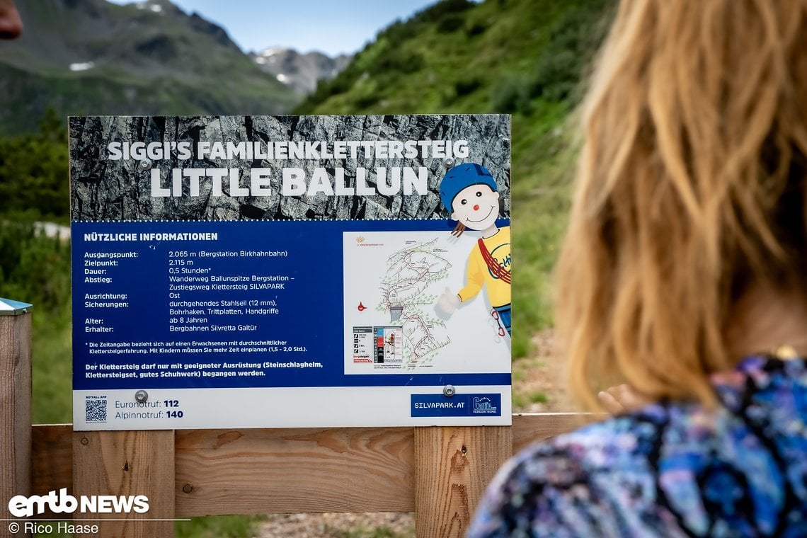 ... Klettersteig „Little Ballon“.