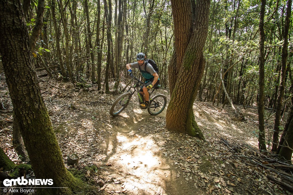 Riasing your outside elbow will improve your body positioning and keep the bike moving in a corner, look where you want to go with your eyes and head...