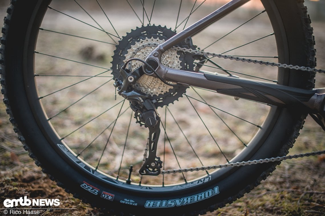 Gangwechsel übernimmt die Shimano XT Schaltung