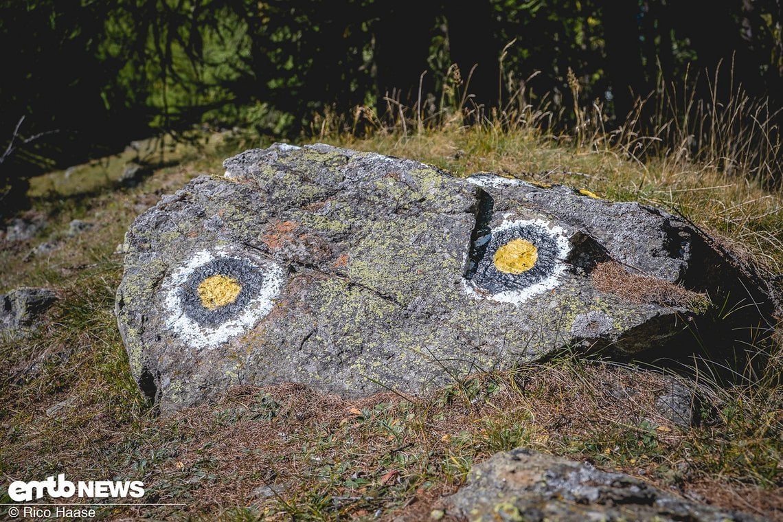 Wenn ihr diesen Stein findet, habt ihr den Uphill im Sack