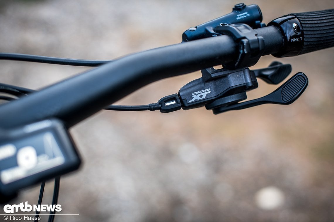 Shimanos XT-Shifter sind grundsolide und klassisch in der Handhabung.