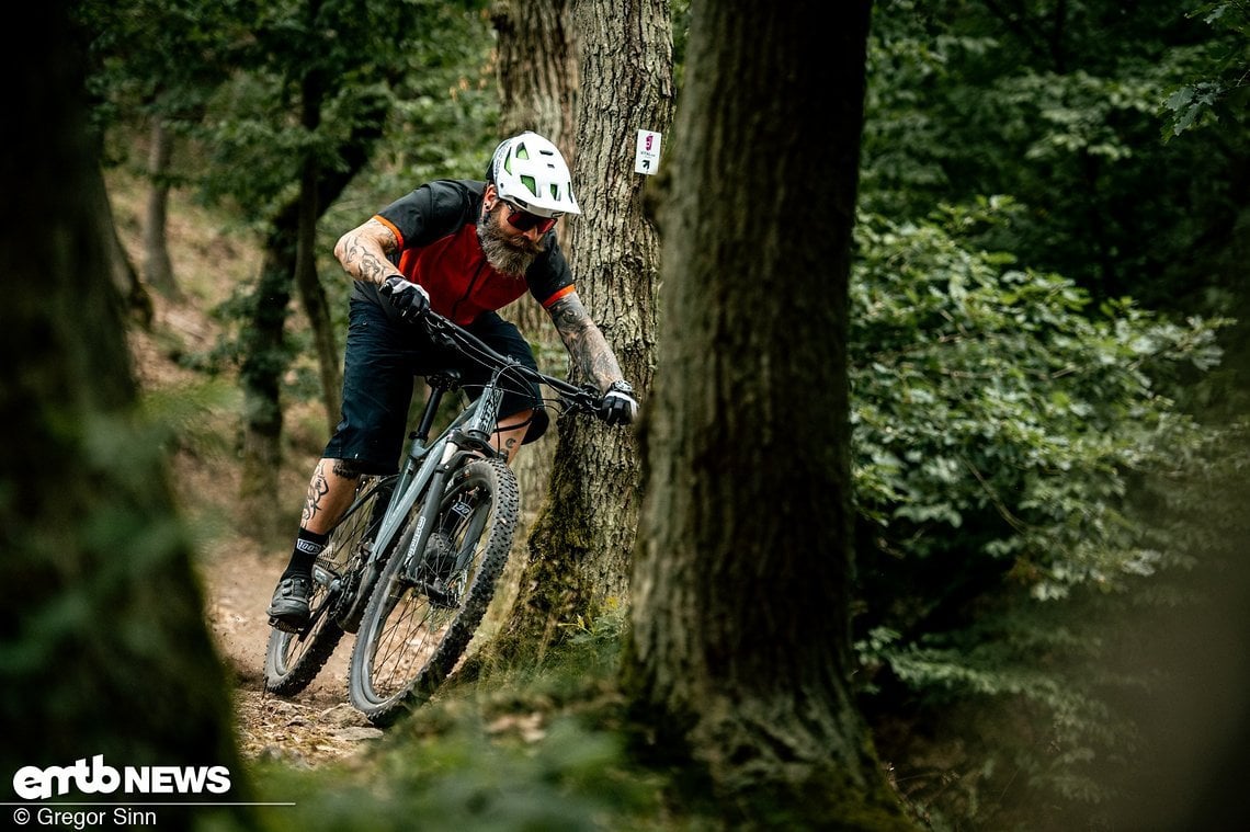 Flink um die Ecke, mit dem Giant E-MTB mit wenig Mühe möglich.