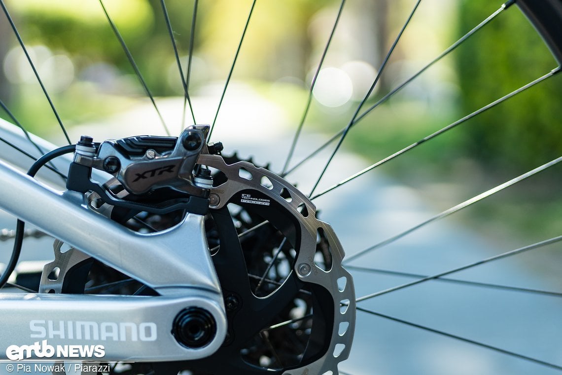 Gebremst wird Shimano XTR. Top!