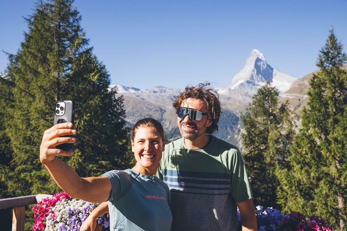 Muss sein: Selfie am Matterhorn!