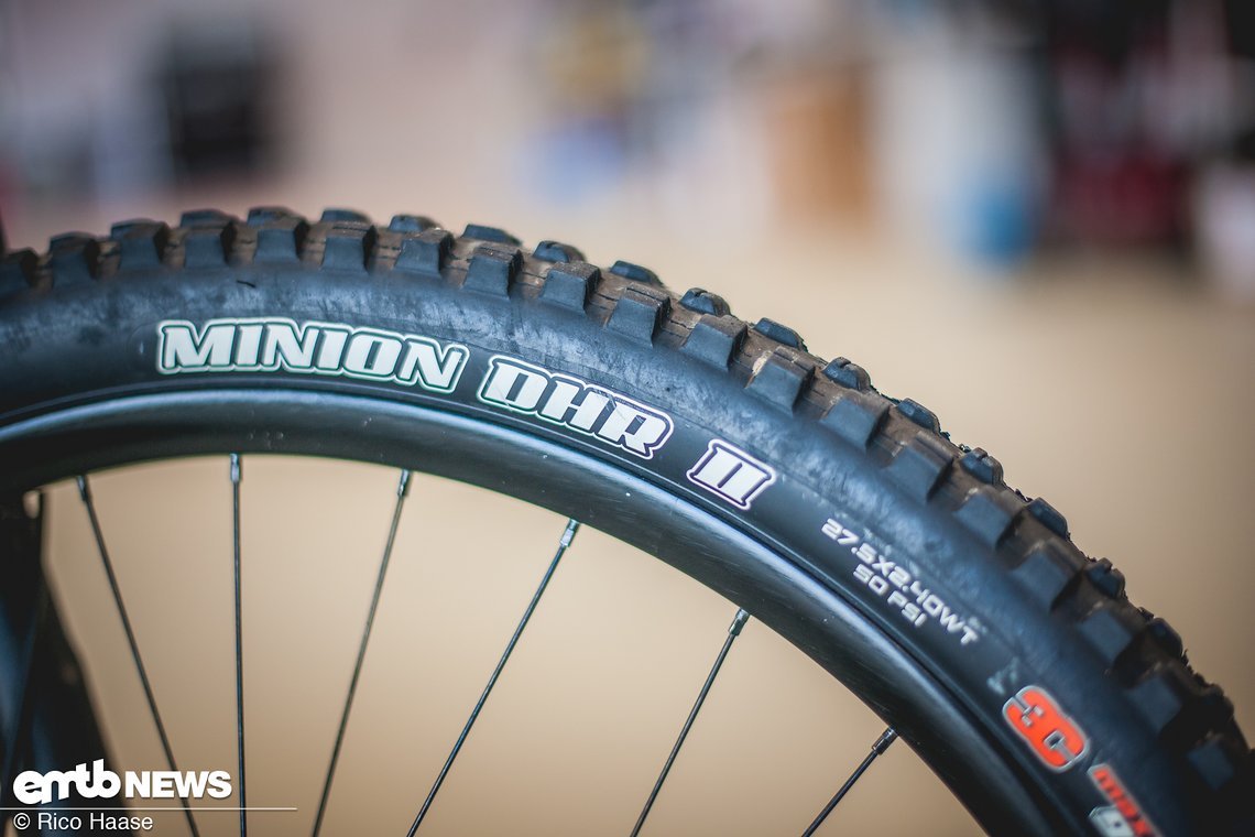 Carsten fährt vorne und hinten den Maxxis DHR II